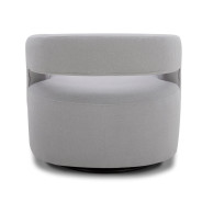 Orbit - Dame Dove Open Back Accent Swivel Chair by Parker House Furniture