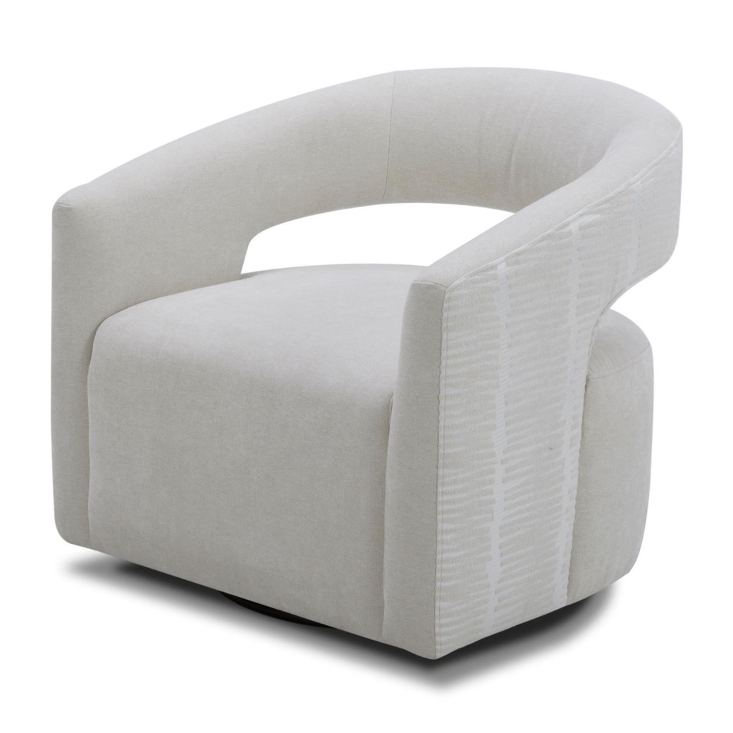 Orbit - Elise Natural Open Back Accent Swivel Chair By Parker House Furniture