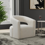 Orbit - Elise Natural Open Back Accent Swivel Chair By Parker House Furniture