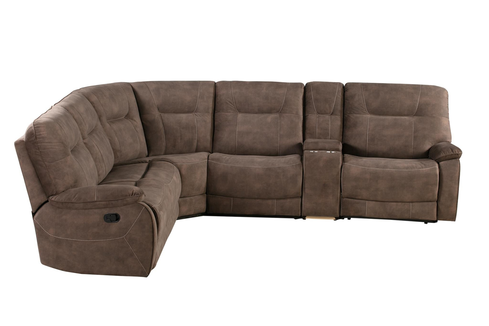 6PC Modular Power Reclining Cooper Shadow Brown by Parker House Furniture