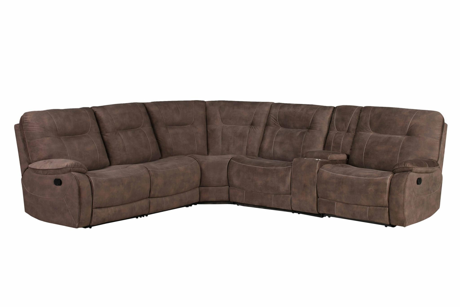 6PC Modular Power Reclining Cooper Shadow Brown by Parker House Furniture