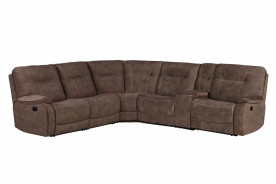 6PC Modular Power Reclining Cooper Shadow Brown by Parker House Furniture
