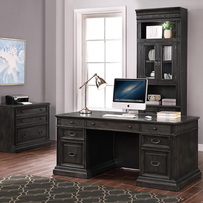 Double Pedestal Executive Desk Washington Heights by Parker House Furniture