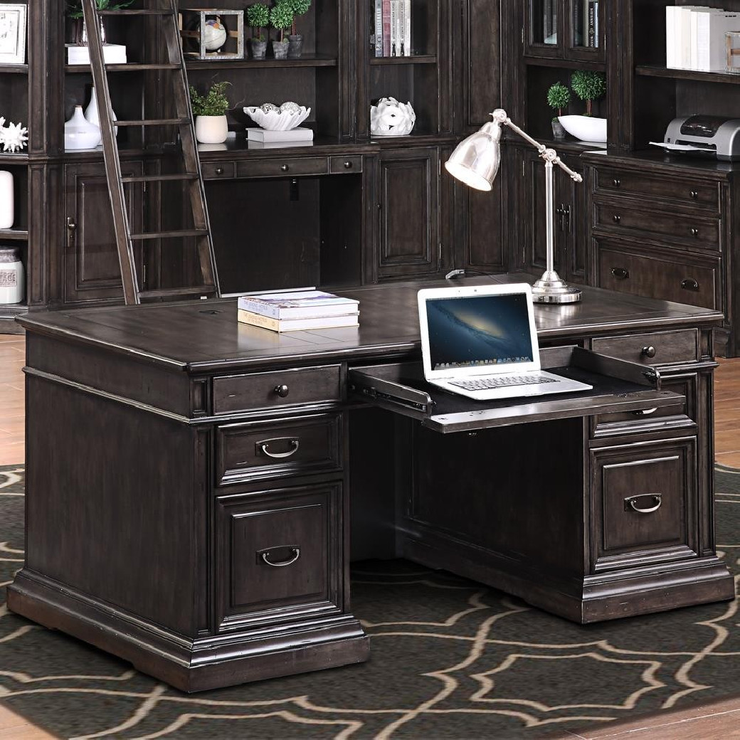 Double Pedestal Executive Desk Washington Heights by Parker House Furniture