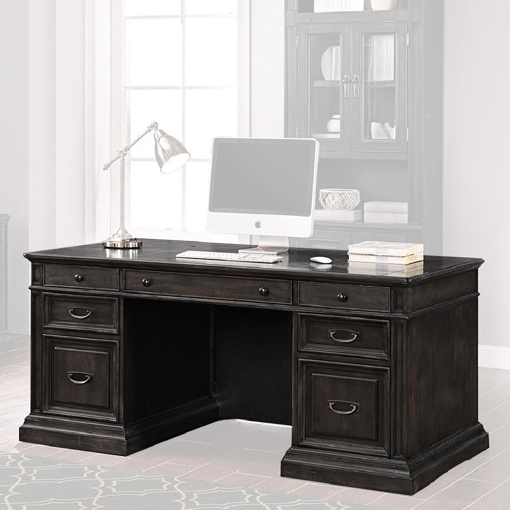 Double Pedestal Executive Desk Washington Heights by Parker House Furniture