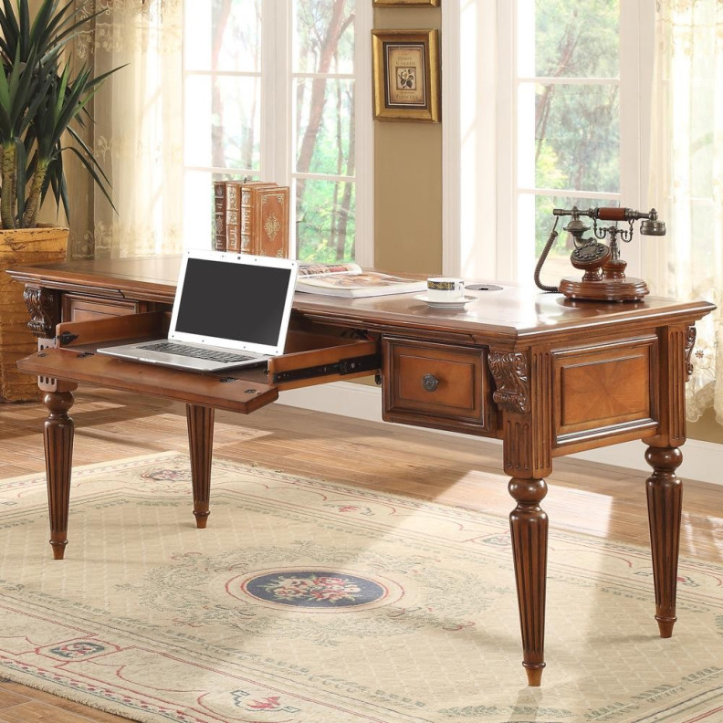 Writing Desk Huntington Antique Vintage Pecan by Parker House Furniture