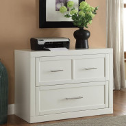 13 Piece Corner Library Wall Catalina Cottage White Finish by Parker House