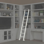 13 Piece Corner Library Wall Catalina Cottage White Finish by Parker House