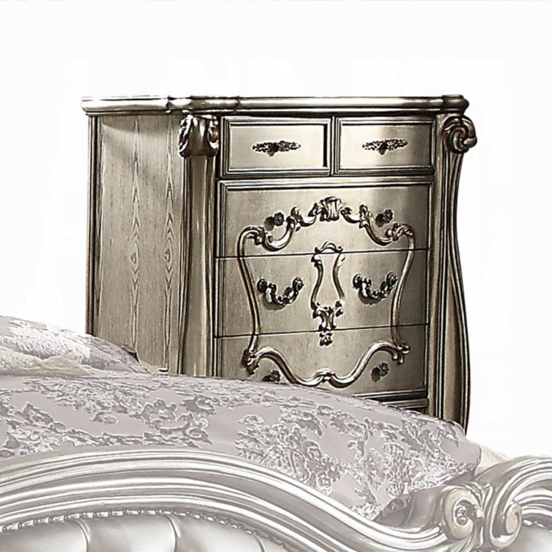 26846 Antique Platinum Finish Chest Versailles Collection by Acme Furniture