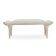Channel-Tufted Upholstered Bed Villa Cherie Caramel  Collection by Michael Amini