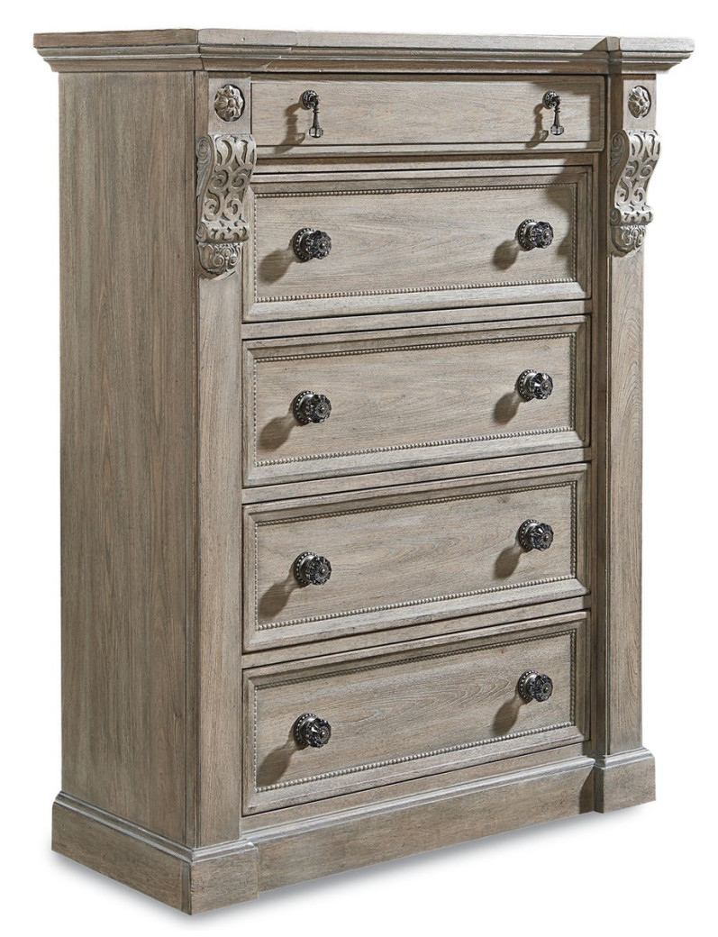 233150-2802 Arch Salvage-Jackson Drawer Chest-Parch by A.R.T Furniture Collections
