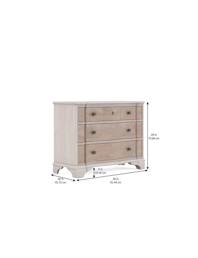 321148-2801 Alcove Bachelors Chest  Washed Maple by A.R.T Furniture Collections
