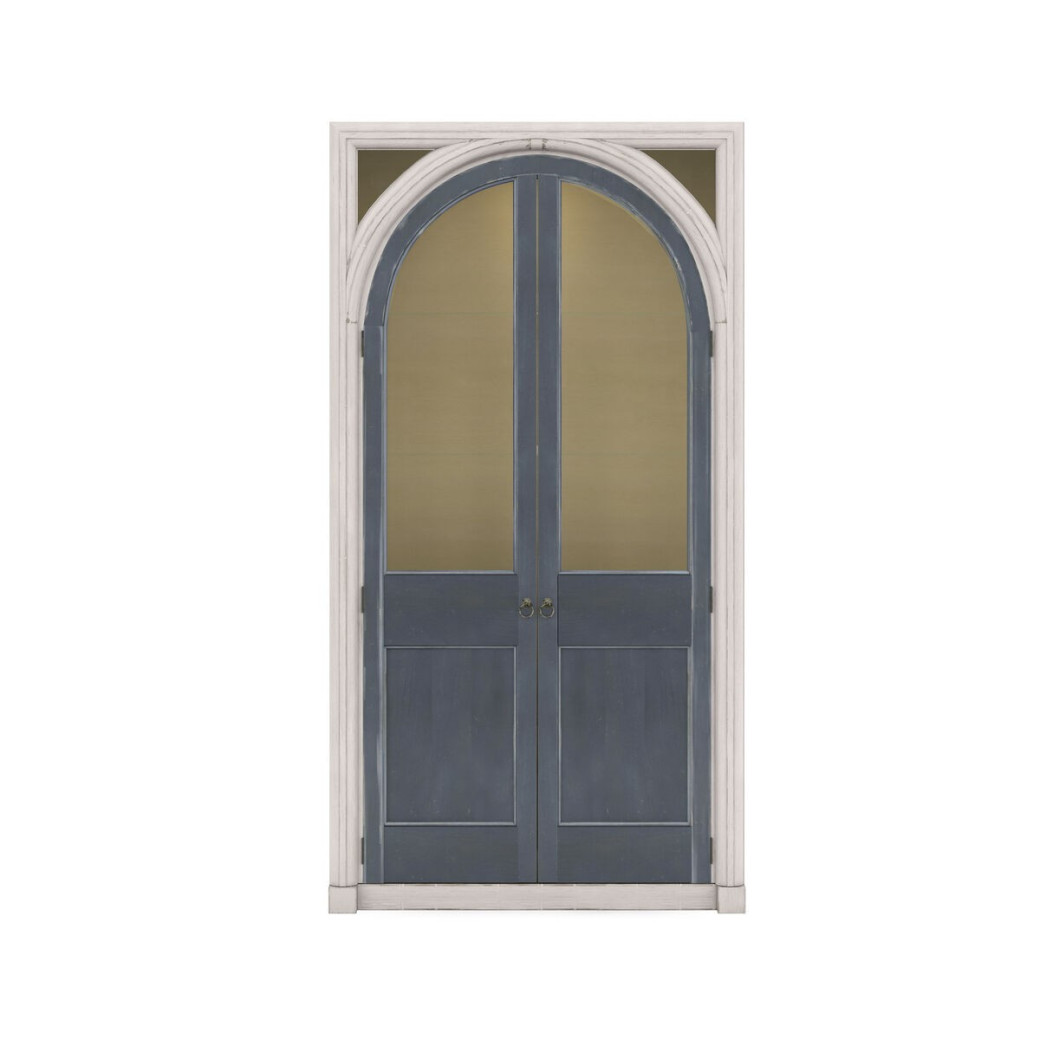 321240-2840 Alcove China Cabinet Belgian Ivory, Slate Finish by A.R.T. Furniture Collections
