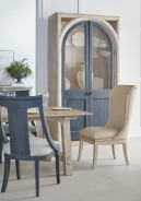 321240-2840 Alcove China Cabinet Belgian Ivory, Slate Finish by A.R.T. Furniture Collections