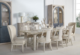 321240-2840 Alcove China Cabinet Belgian Ivory, Slate Finish by A.R.T. Furniture Collections