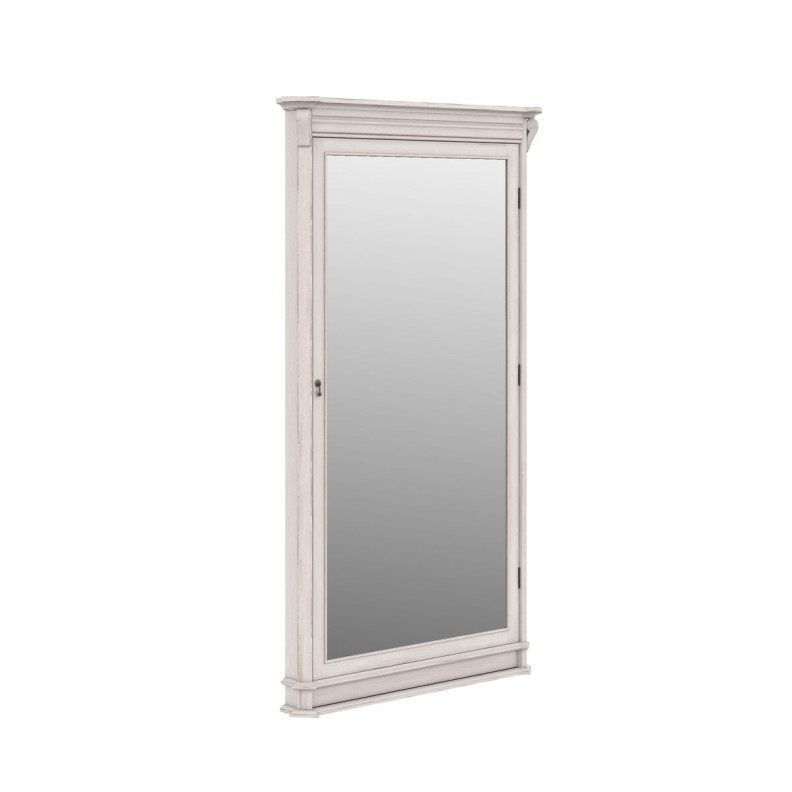 321123-2817 Alcove Floor Mirror Belgian Ivory Finish by A.R.T. Furniture Collections