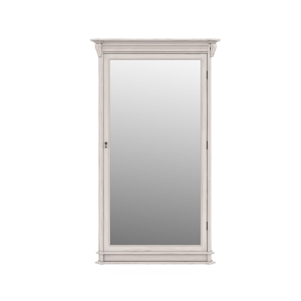 321123-2817 Alcove Floor Mirror Belgian Ivory Finish by A.R.T. Furniture Collections