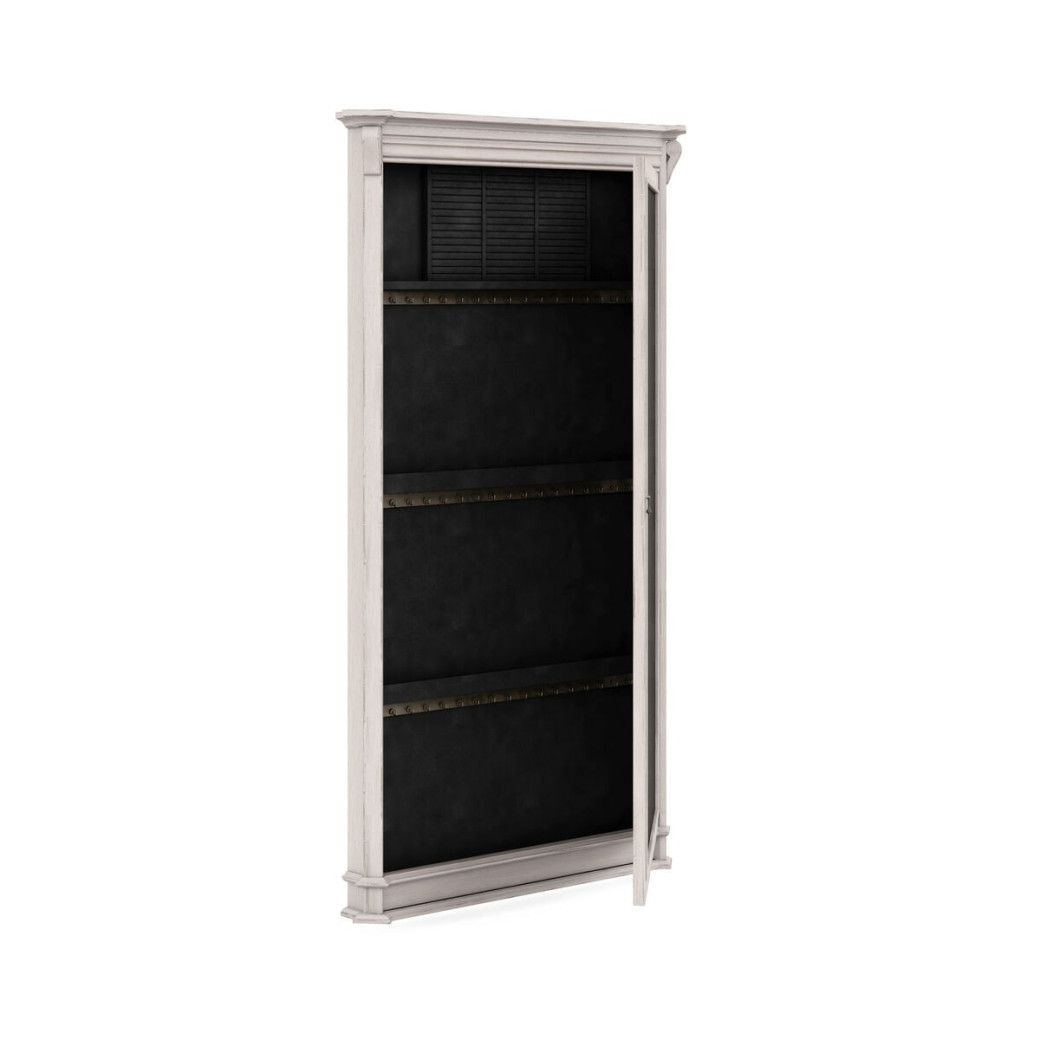 321123-2817 Alcove Floor Mirror Belgian Ivory Finish by A.R.T. Furniture Collections