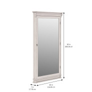 321123-2817 Alcove Floor Mirror Belgian Ivory Finish by A.R.T. Furniture Collections