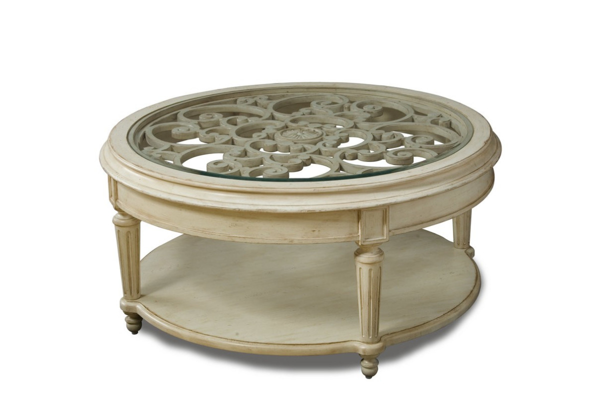 176302-2617 Provenance Round Cocktail Table- Linen by A.R.T. Furniture Collections