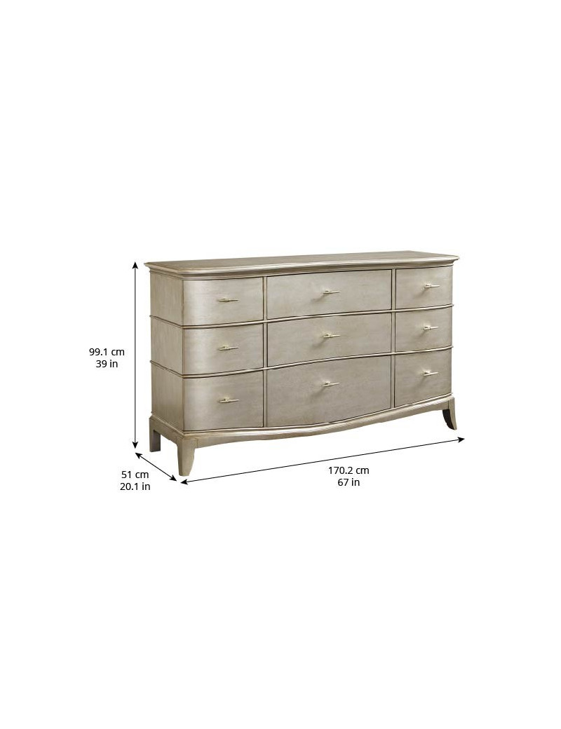 406130-2227 Starlite - Triple 9 Drawer Dresser by A.R.T. Furniture Collections
