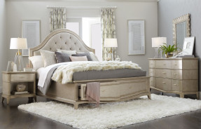 406165-2227S2 Queen Uph Panel Bed w/ Storage by A.R.T. Furniture Collections