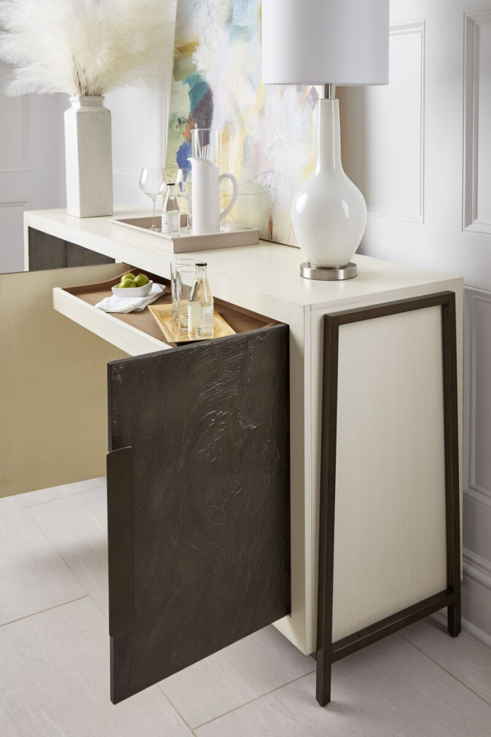 289252-1040 Blanc Credenza 4 Door by A.R.T. Furniture Collections