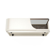 289300-1040 Blanc Rect Cocktail Table Glass Top by A.R.T. Furniture Collections