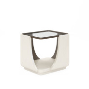 289303-1040 Blanc End Table w/ Glass Top by A.R.T. Furniture Collections