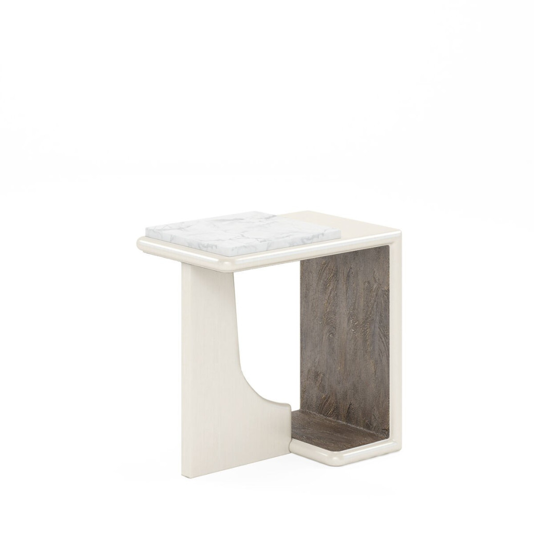 289308-1040 Blanc Chairside Table Marble Top by A.R.T. Furniture Collections