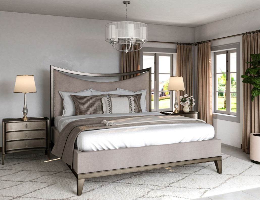 349125-2743 Cove Queen Upholstered Bed by A.R.T. Furniture Collections