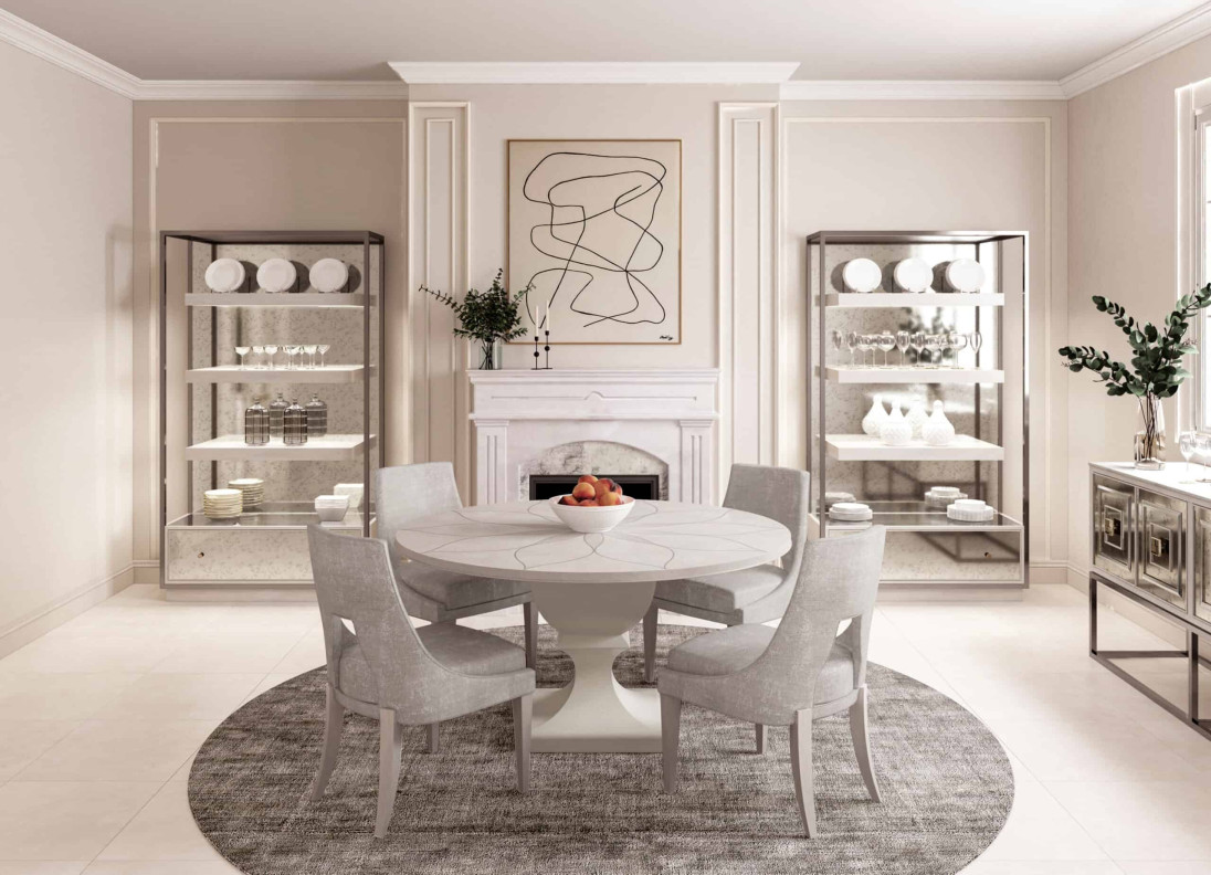 325225-2249 Mezzanine Round Dining Table with side chairs by A.R.T. Furniture Collections