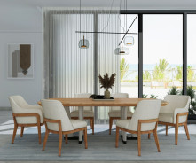 323221-3351 Portico Rectangular Dining Table by A.R.T. Furniture Collections
