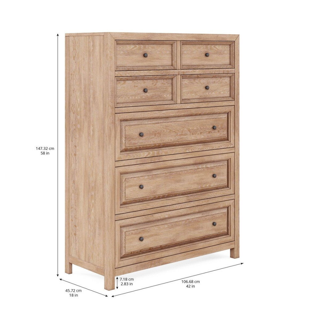 288151-2355 Post Drawer Chest-Seven drawers Collection by A.R.T. Furniture Collections