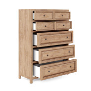 288151-2355 Post Drawer Chest-Seven drawers Collection by A.R.T. Furniture Collections