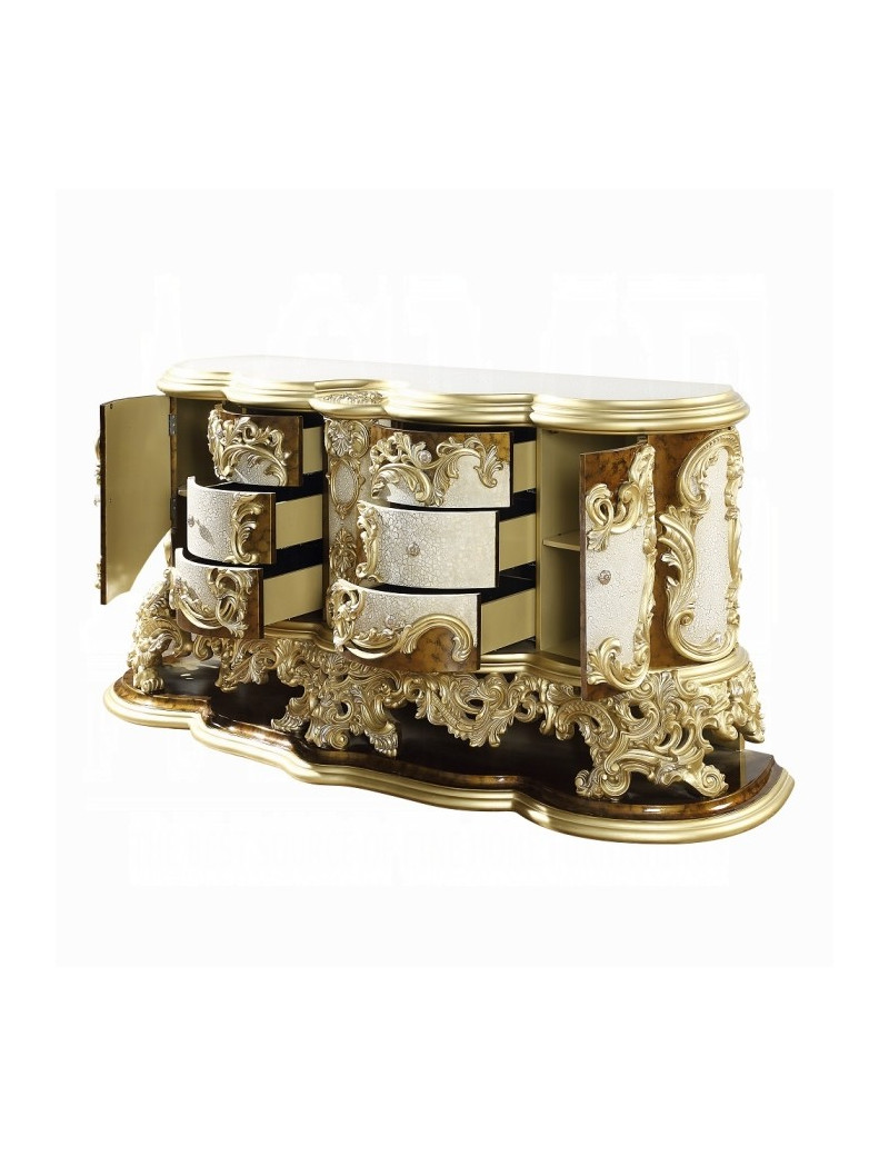 BD20005 Antique Gold & Brown Finish Server Victorian Style Desiderius Collection By Acme Furniture