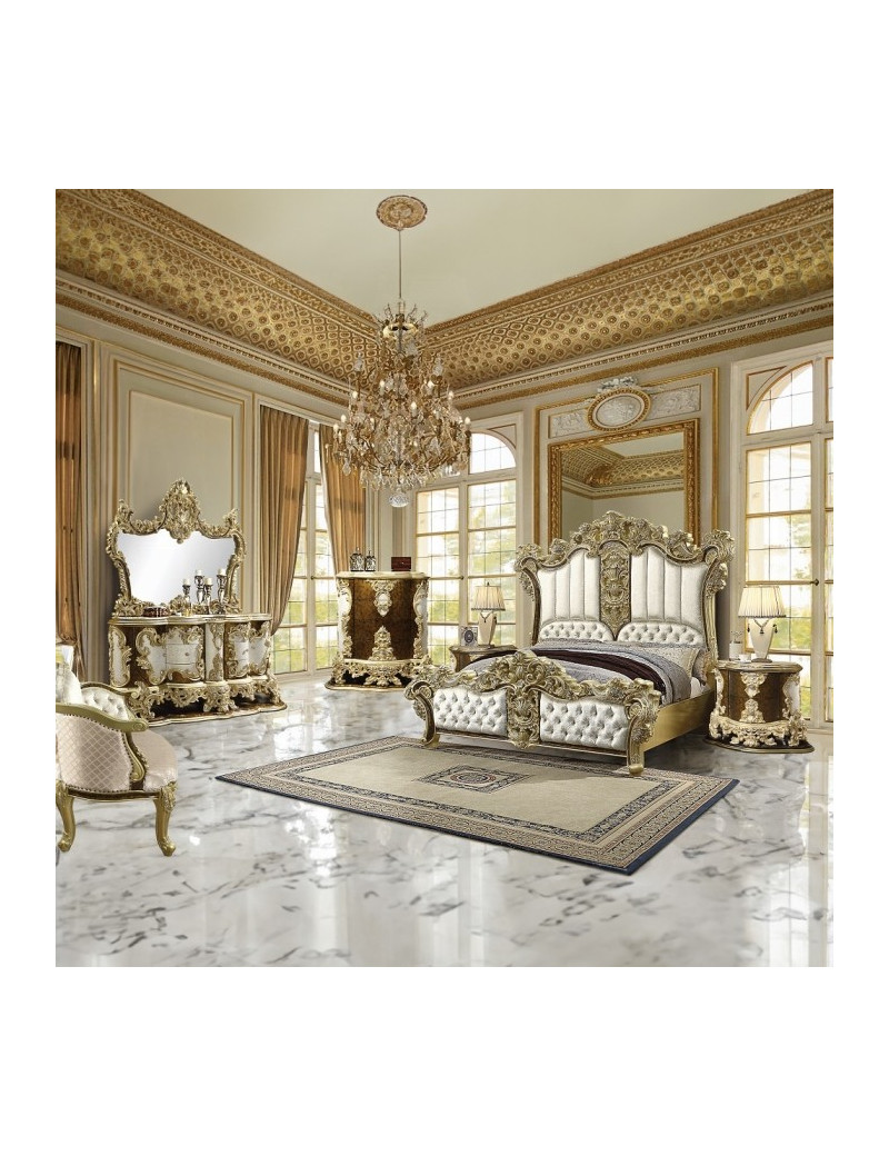 BD20005 Antique Gold & Brown Finish Server Victorian Style Desiderius Collection By Acme Furniture