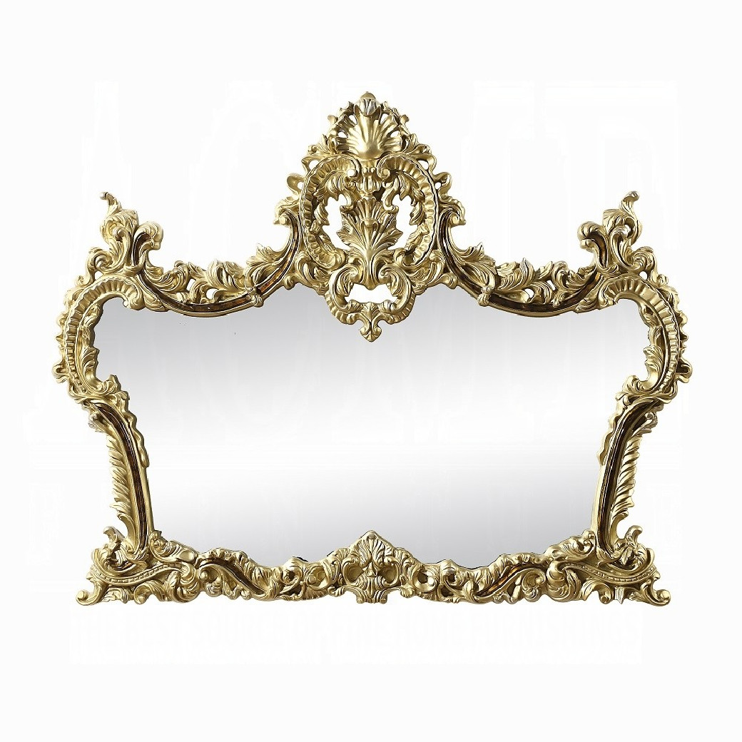 BD20004 Mirror Antique Gold & Brown Finish Victorian Style Desiderius Collection By Acme Furniture