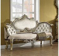 BD20007 Antique Gold & Brown Finish Bench Desiderius Collection By Acme Furniture