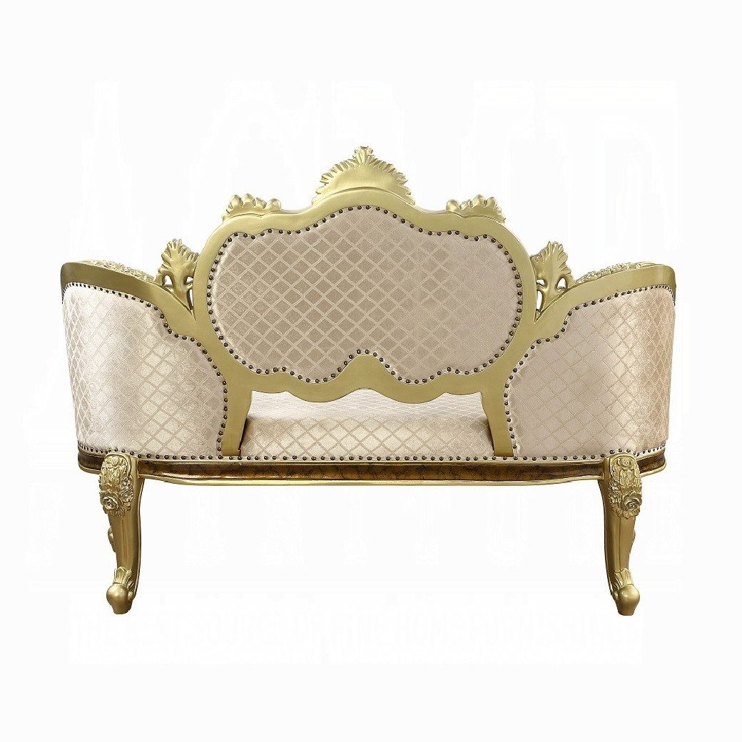 BD20007 Antique Gold & Brown Finish Bench Desiderius Collection By Acme Furniture