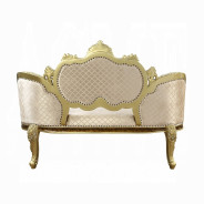 BD20007 Antique Gold & Brown Finish Bench Desiderius Collection By Acme Furniture