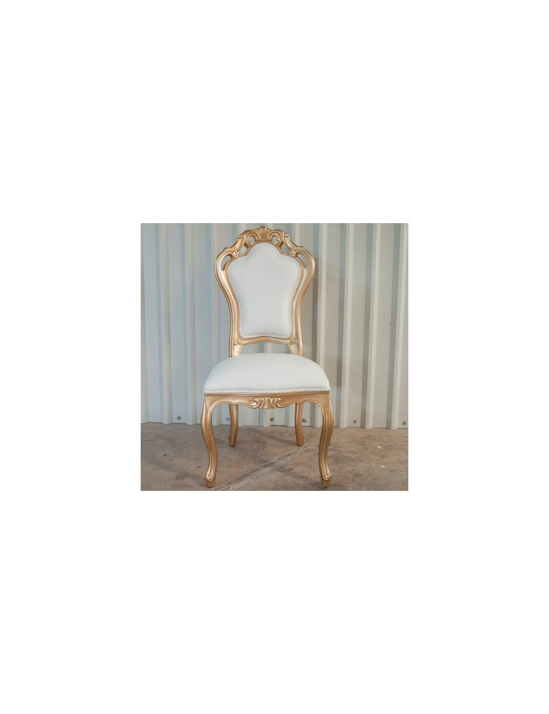 701 AM Luxury White Marble Top 9 Pc Dining Table -French Provincial Style By Polrey International Furnishing