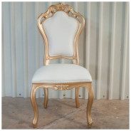701 AM Luxury White Marble Top 9 Pc Dining Table -French Provincial Style By Polrey International Furnishing