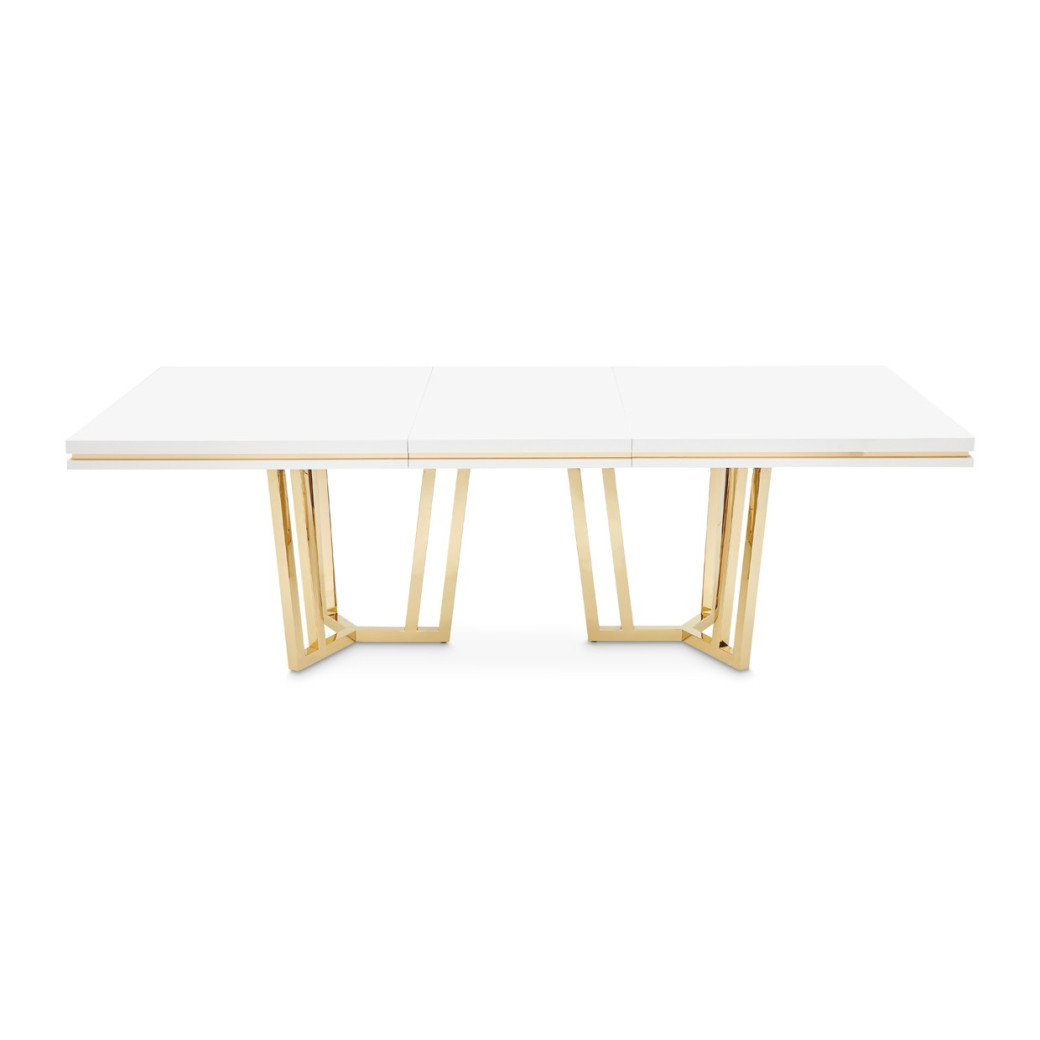7PC Rectangular Dining Table Palm Gate Collection By Michael Amini 9086000-108