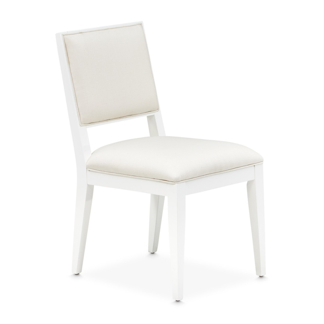 Side Chair Cloud White Palm Collection BY Michael Amini 9086003-108