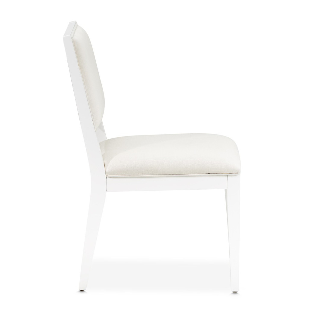 Side Chair Cloud White Palm Collection BY Michael Amini 9086003-108