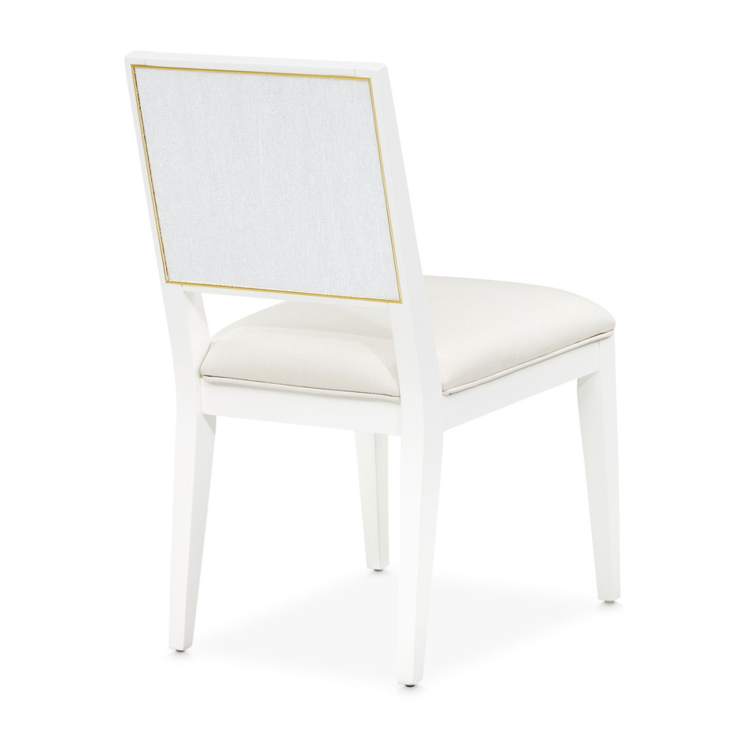 Side Chair Cloud White Palm Collection BY Michael Amini 9086003-108