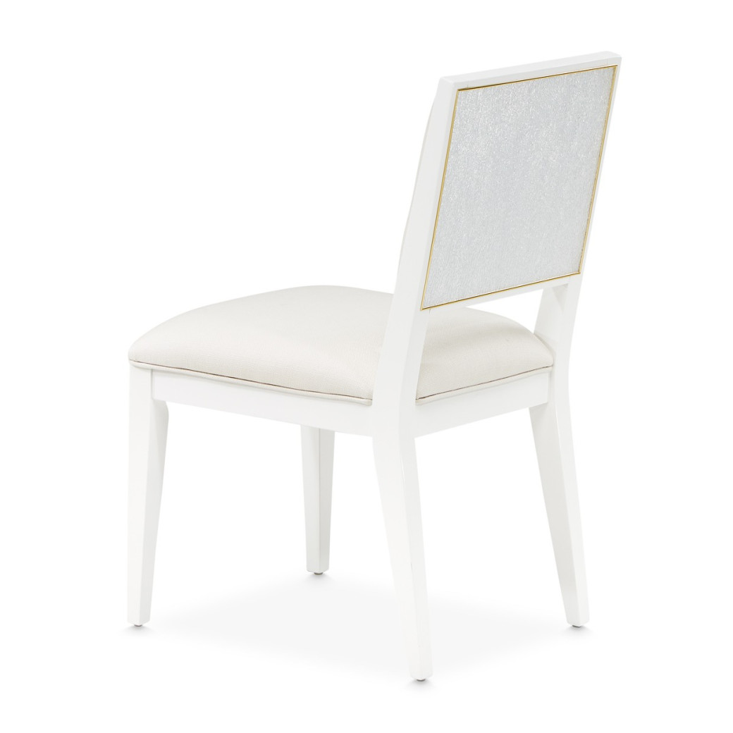 Side Chair Cloud White Palm Collection BY Michael Amini 9086003-108