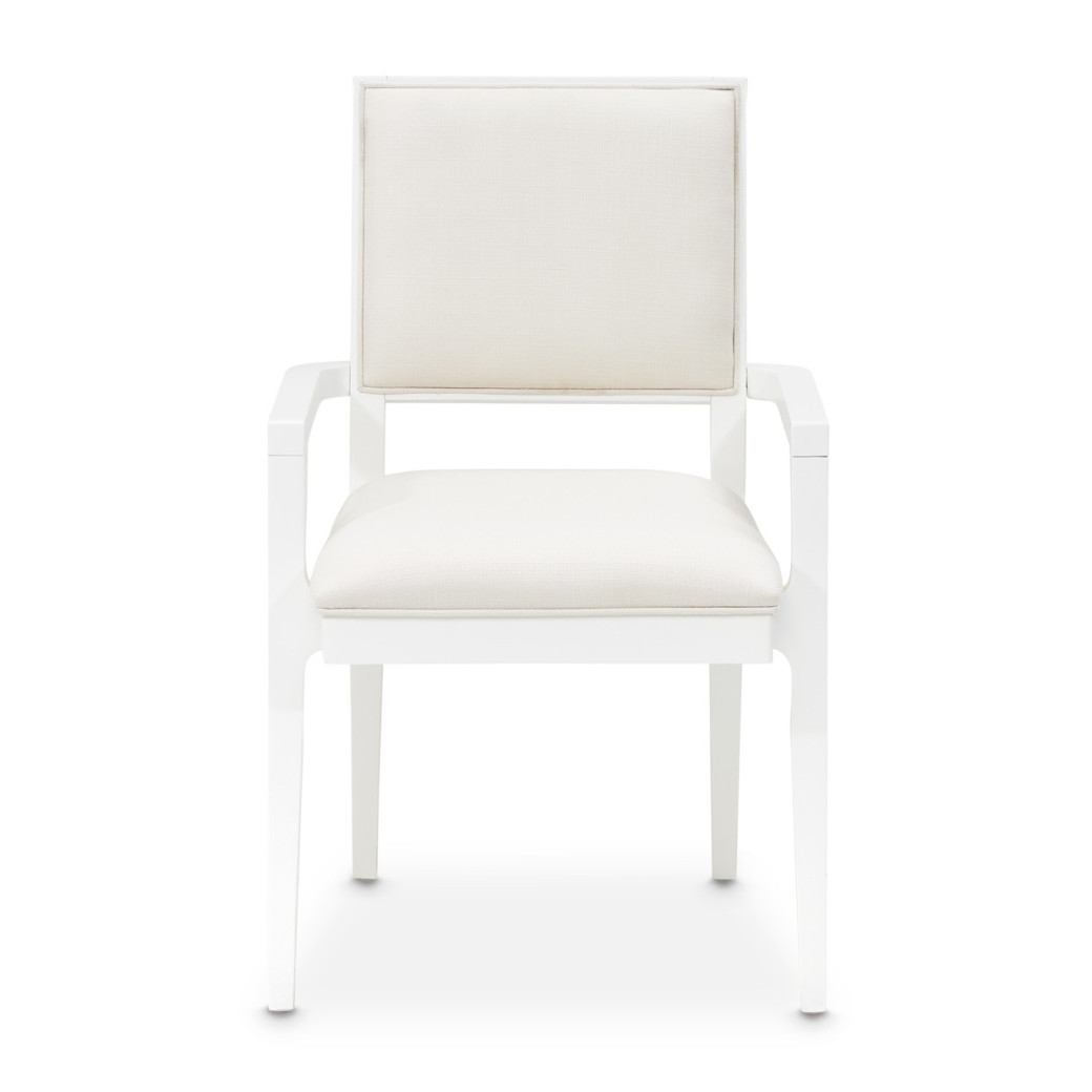 Arm Chair Cloud White Palm Gate Collection By Michael Amini 9086004-108