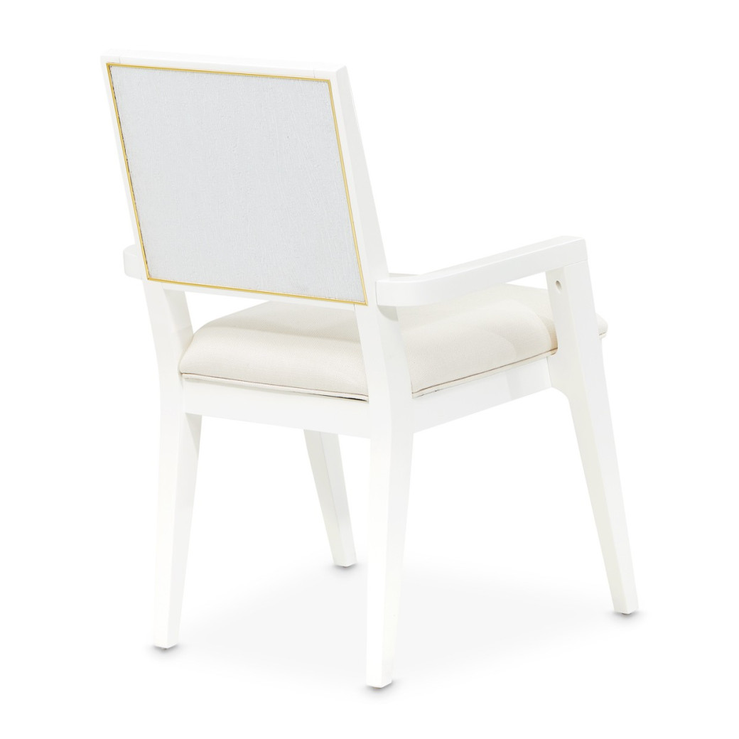 Arm Chair Cloud White Palm Gate Collection By Michael Amini 9086004-108